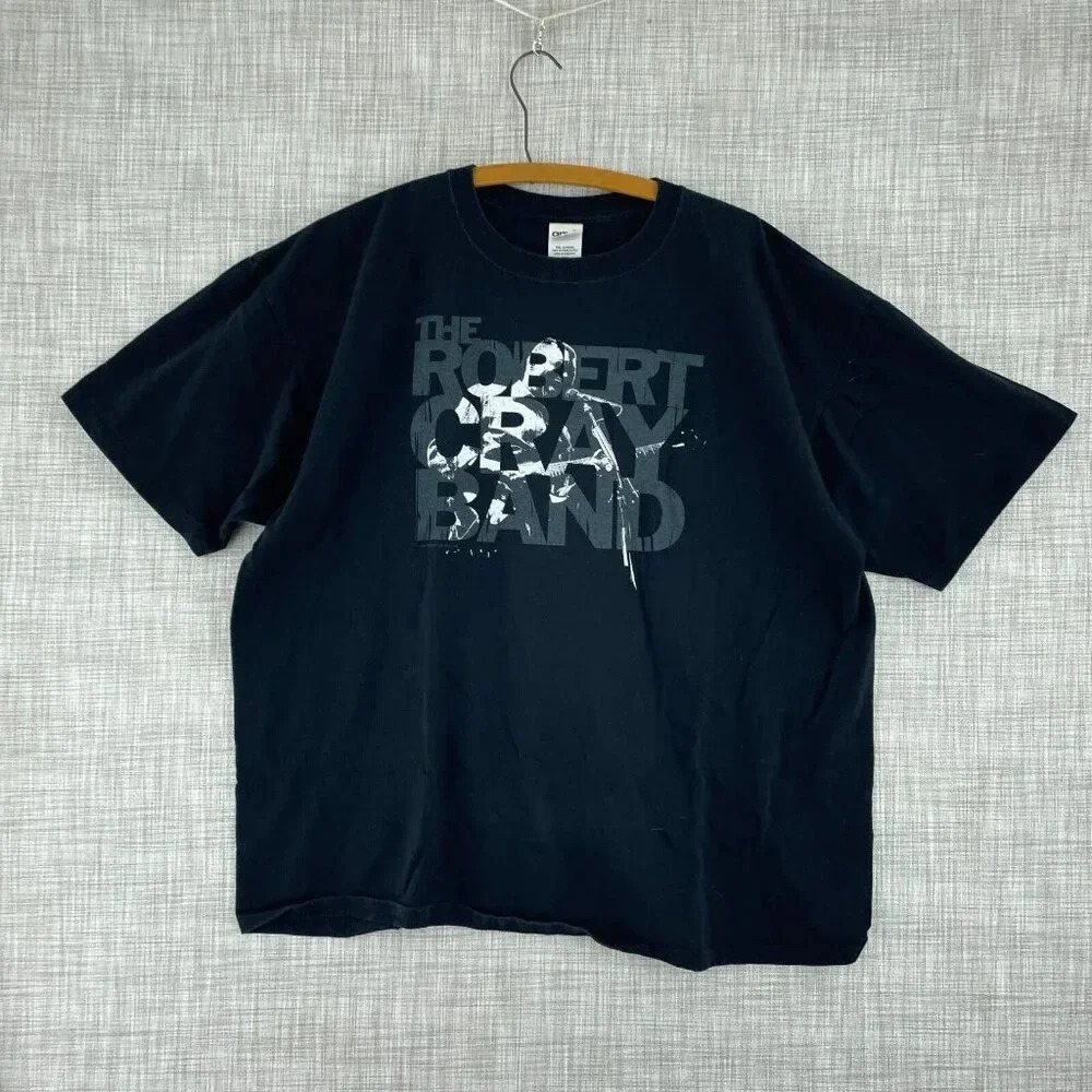 07' Anvil Robert Cray Band T-Shirt Short Sleeve Mens 2XL Black 4328